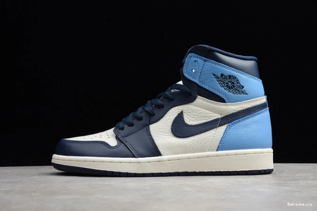 Reps BK obsidian 1 air university jordan blue 555088-140 1109